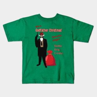 Godfather Christmas- Merry Xmas Kids T-Shirt